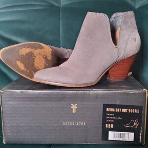 Frye Reina 6.5 gray booties